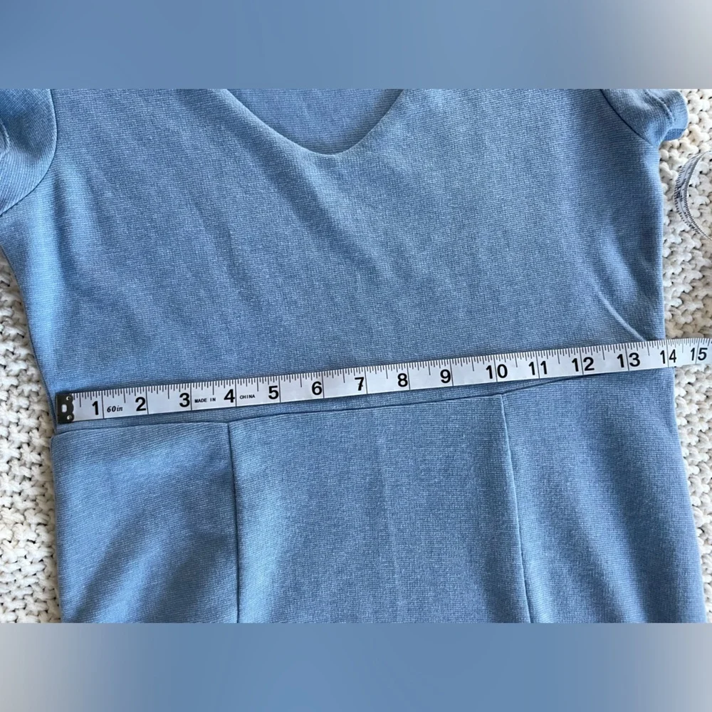 Horny Toad Blue Short Sleeve Dress Tencel Cotton Gorp Tennis Golf XS - Picture 3 of 5